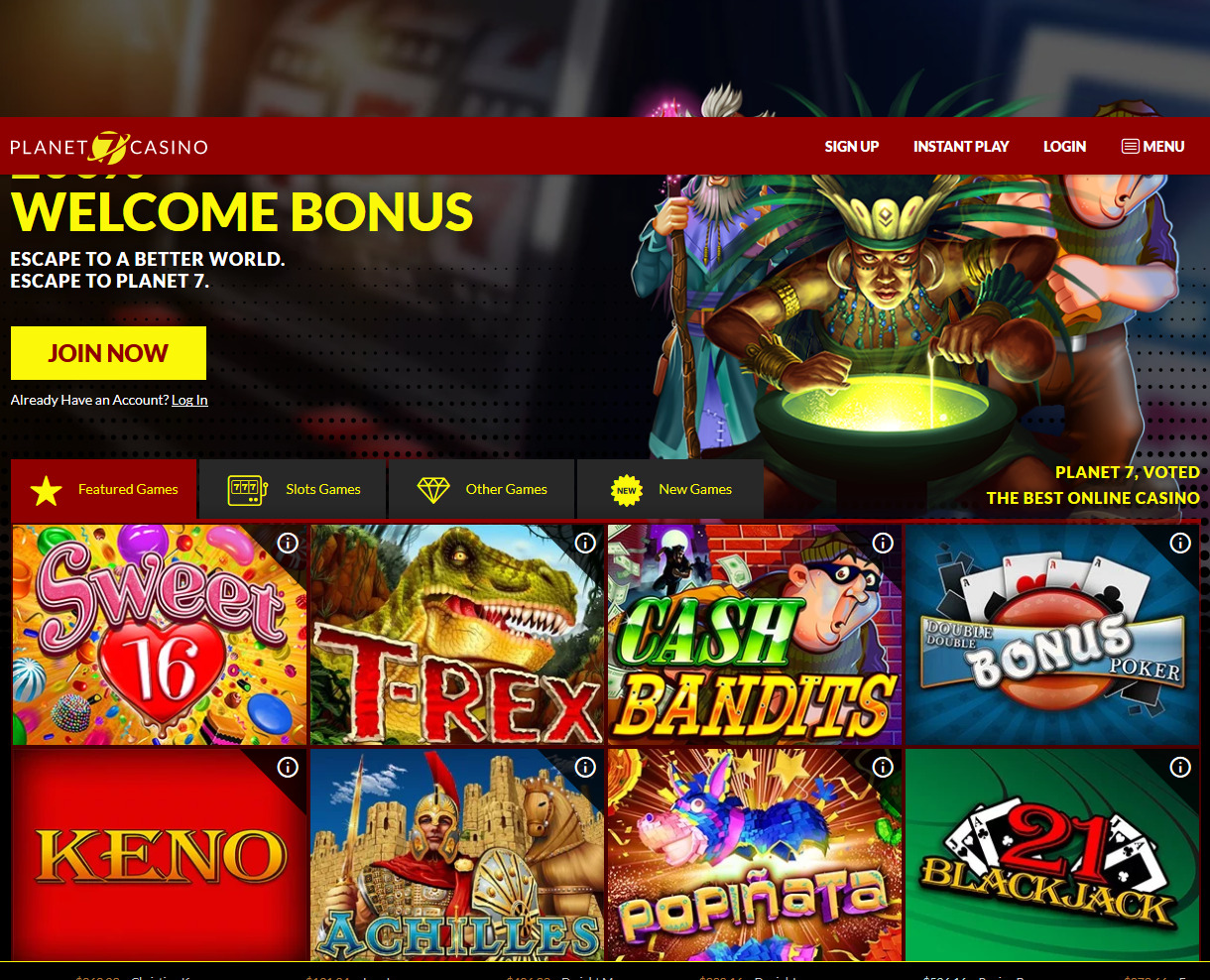 Best Online Casino | 200% BONUS + FREE SPINS at Planet 7